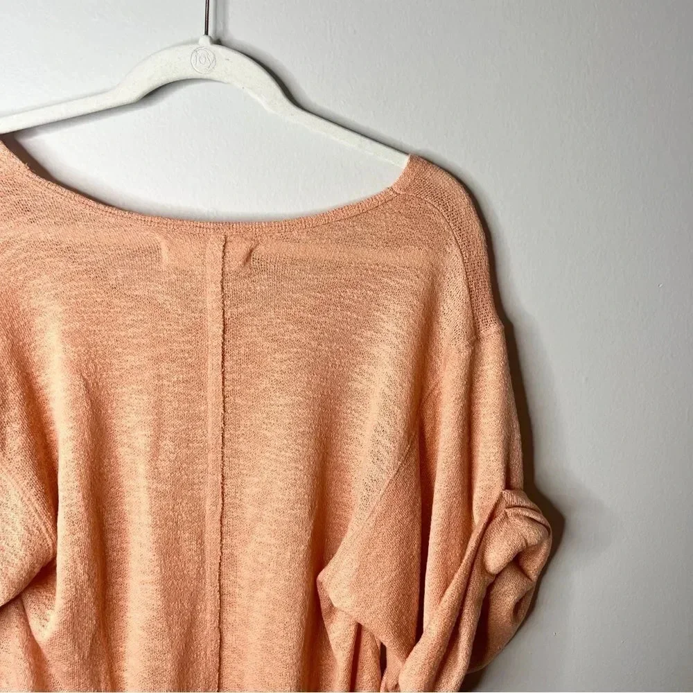 Free People Peach Short Sleeve Tee - Picture 8 of 8